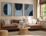 Wallity Huhu214 Cuadro Decorativo Enmarcado 50 x 70 cm (3 Piezas)